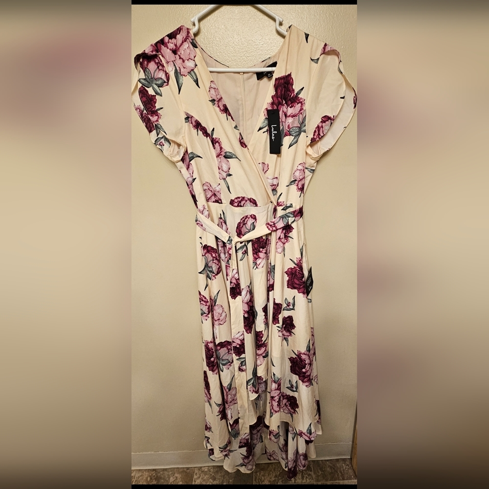 Lulus High Low Floral Dress NWT Size XL